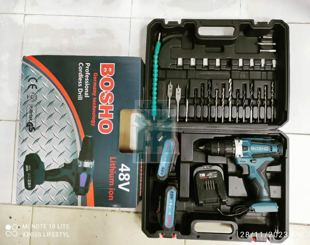 Bosho 48V Lithium ion Cordless Drill