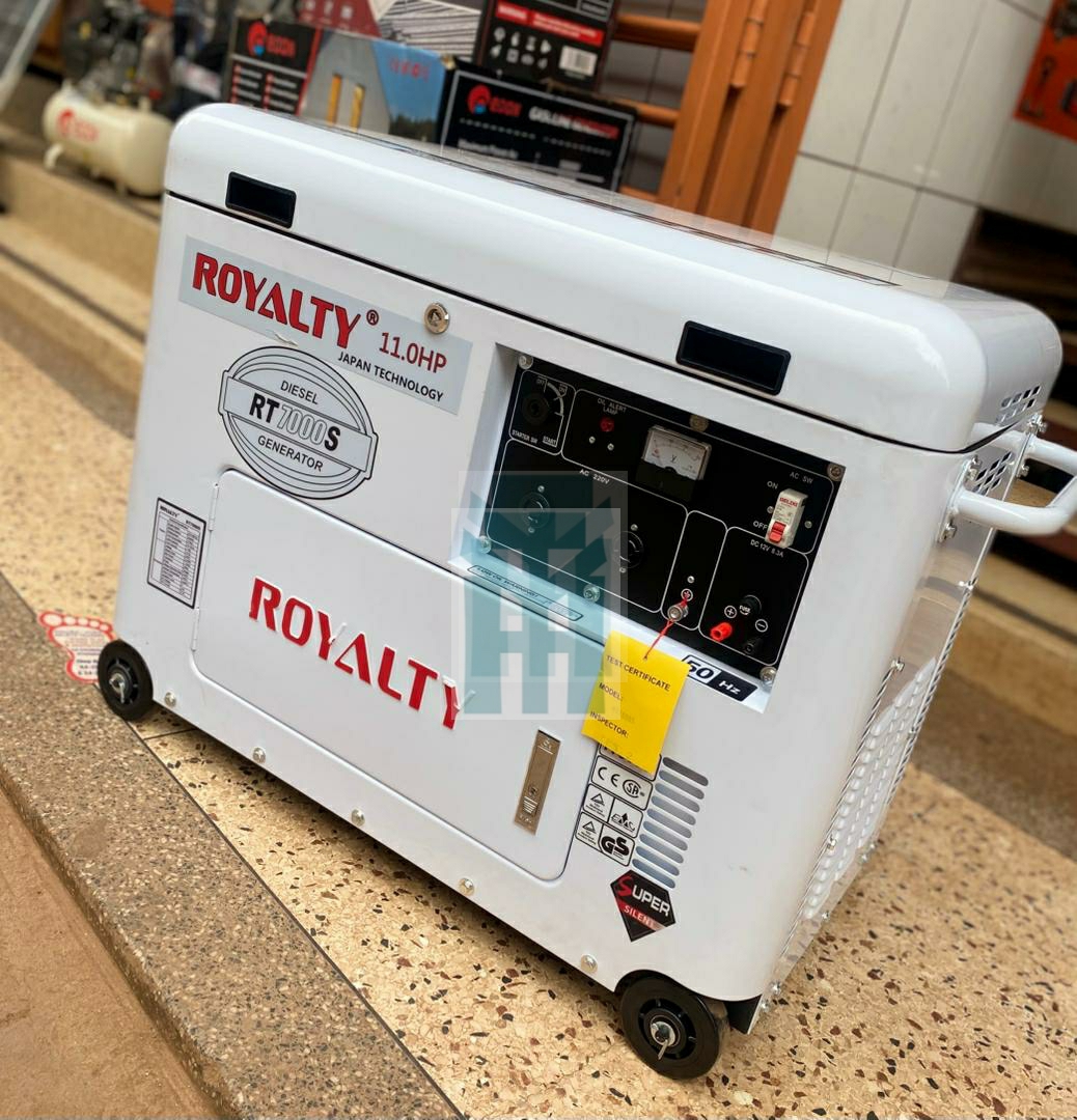Silent Diesel Generator Set 7500W 11HP