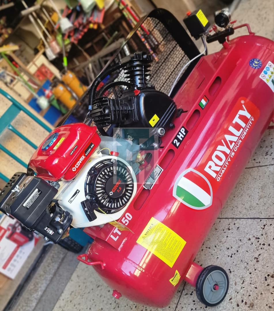 Royalty Customizable 150L Petrol Air Compressor 7.5HP Engine