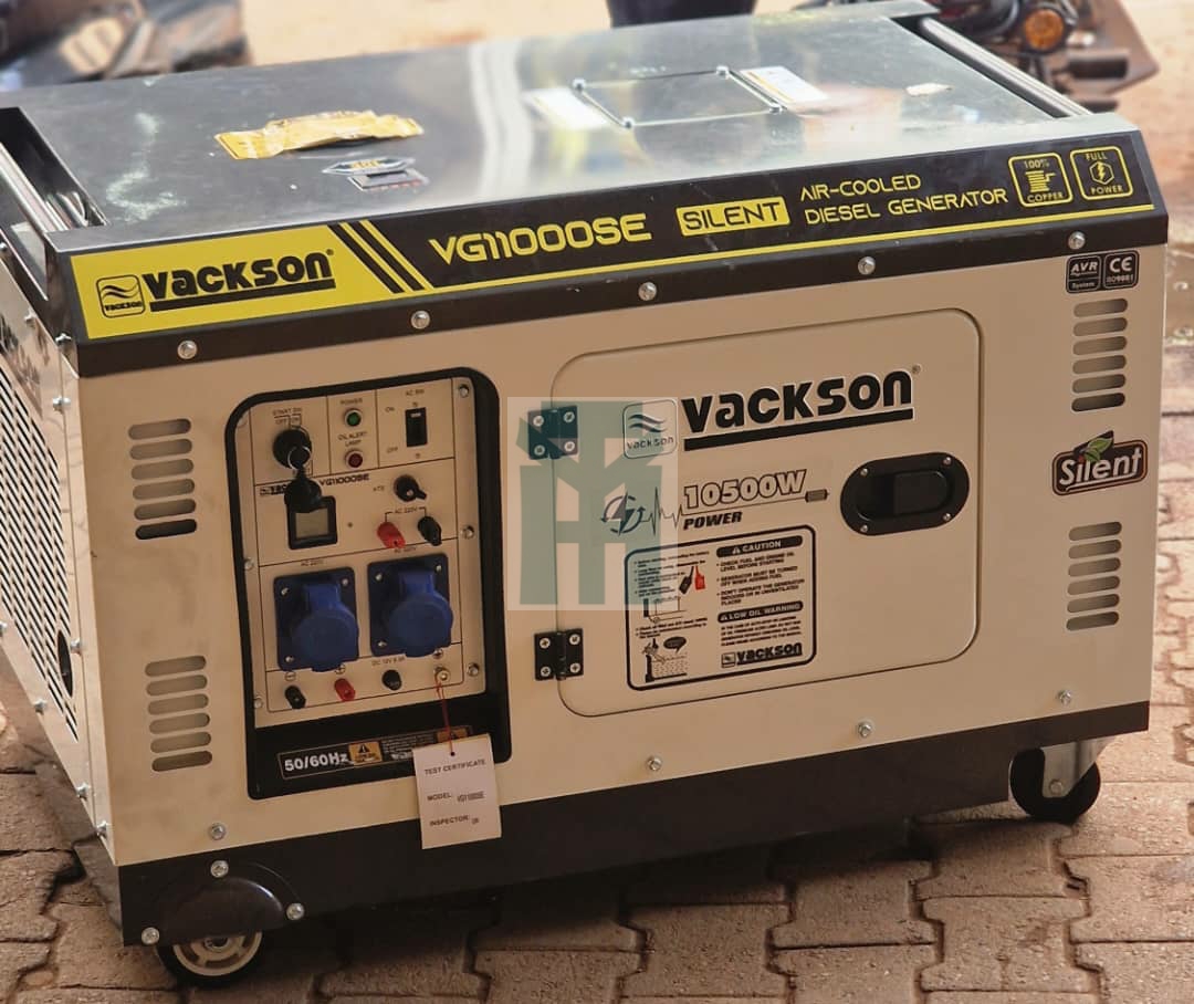 Vackson Air Cooled 10.5KW Diesel Silent Generator 220V