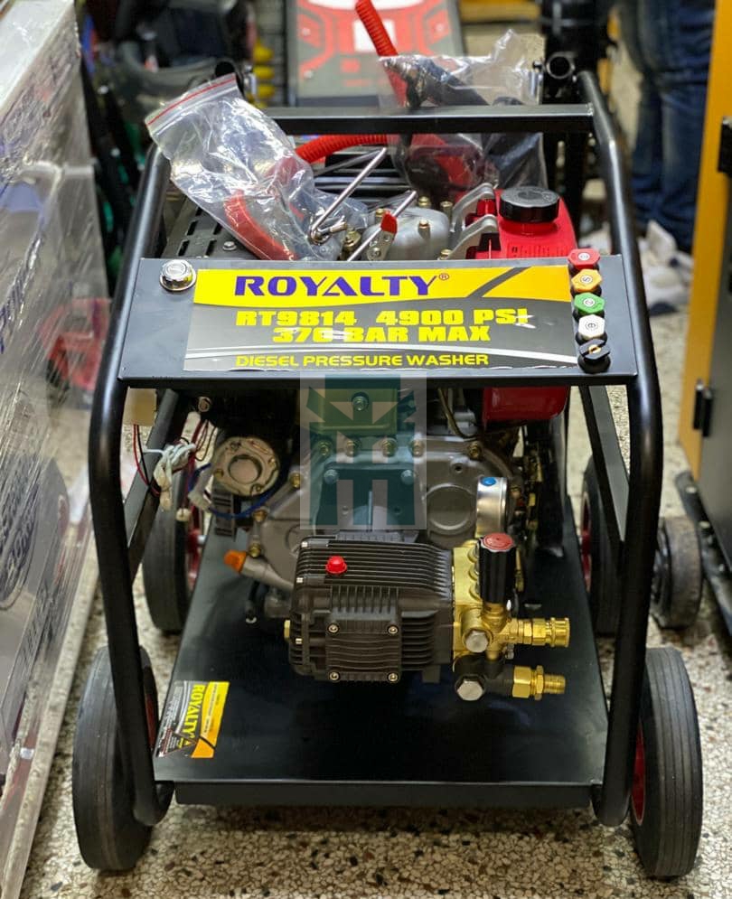 Royalty Diesel Pressure Washer RT9614W 370bar with Hose 4900PSI
