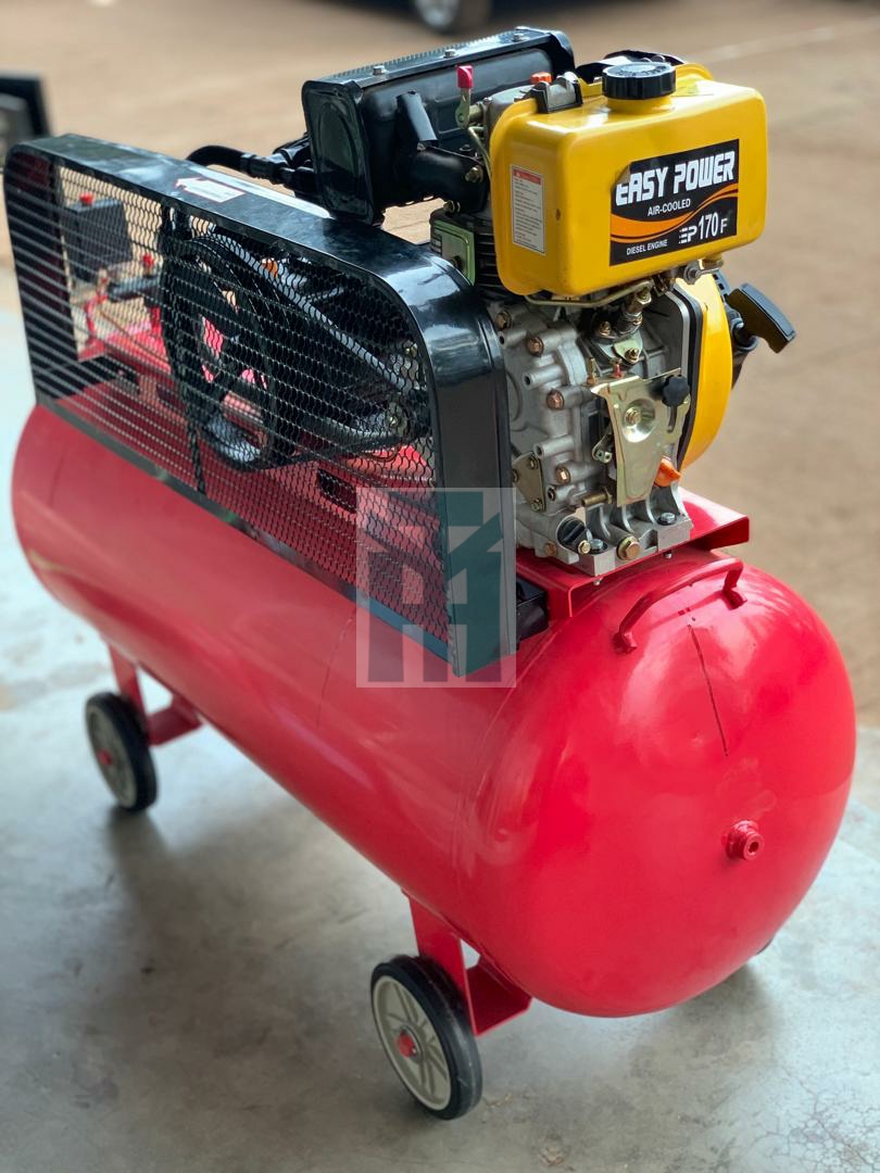 Heavy Duty 4HP 300L Diesel Air Compressor