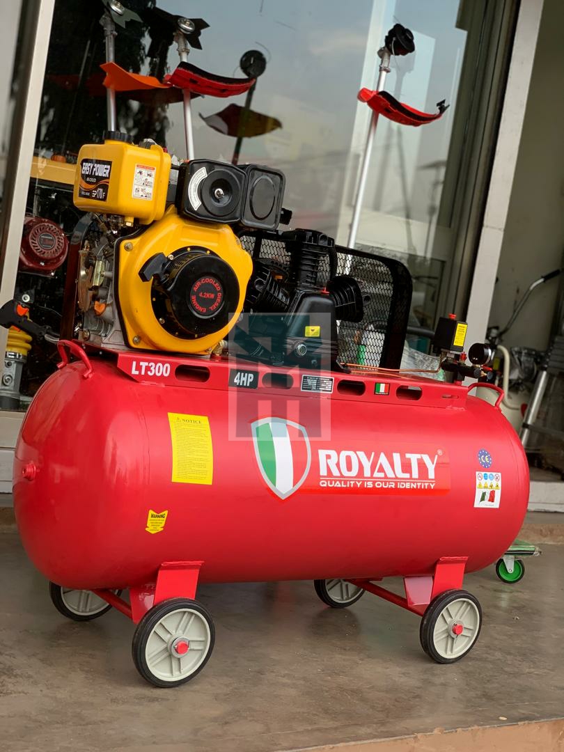Diesel Air Compressor 300 Litres Italy Design