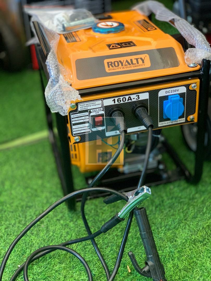 1000W Royalty Petrol Welding Generator 160A