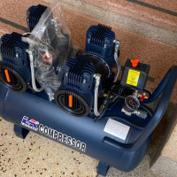 Electric 50L Double Head Silent Air Compressor 1.5KW