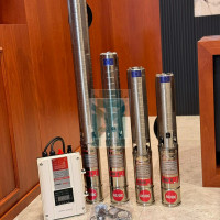 Solar Submersible Water Pump 60m with AC/DC Controller